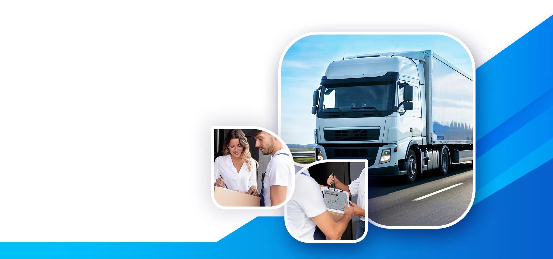 Your cargo,<br> delivered as easily as takeout.