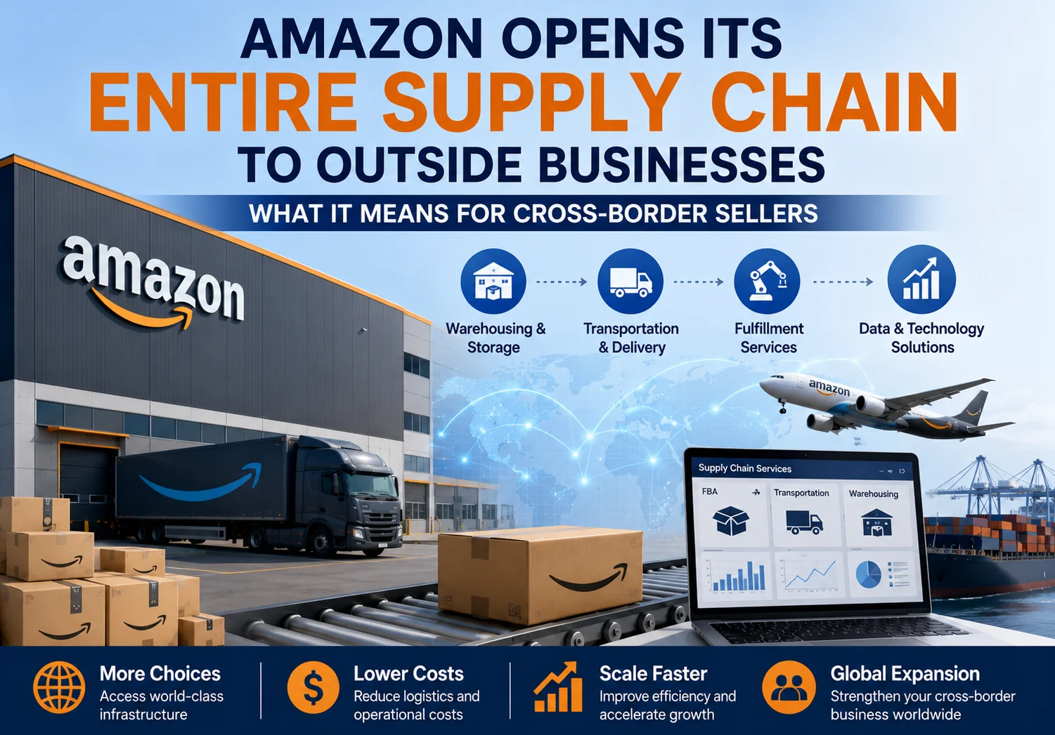 Amazon Opens Its Entire Supply Chain to Outside Businesses — What It Means for Cross-Border Sellers
