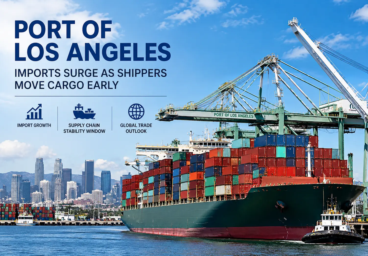  Port of Los Angeles Sees Import Surge as Shippers Capitalize on a Window of Stability