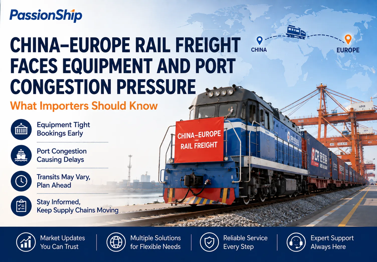 China–Europe Rail Freight Faces Equipment and Port Congestion Pressure: What Importers Should Know