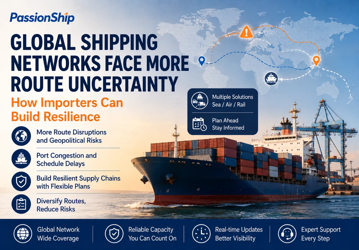 Global Shipping Networks Face More Route Uncertainty: How Importers Can Build Resilience