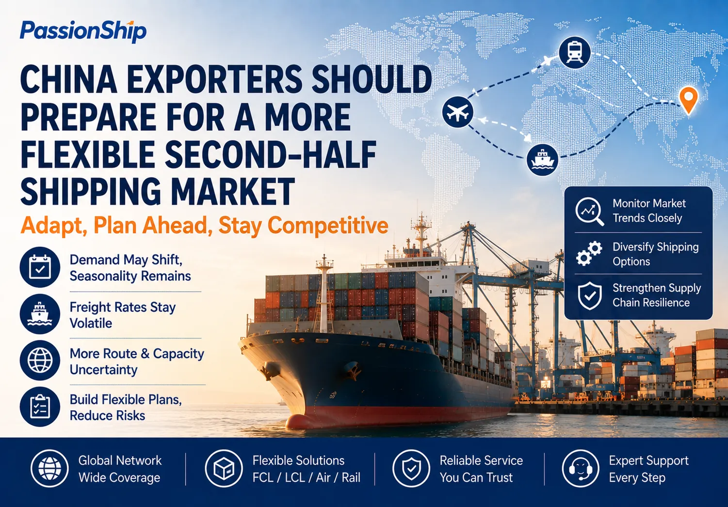 China Exporters Should Prepare for a More Flexible Second-Half Shipping Market