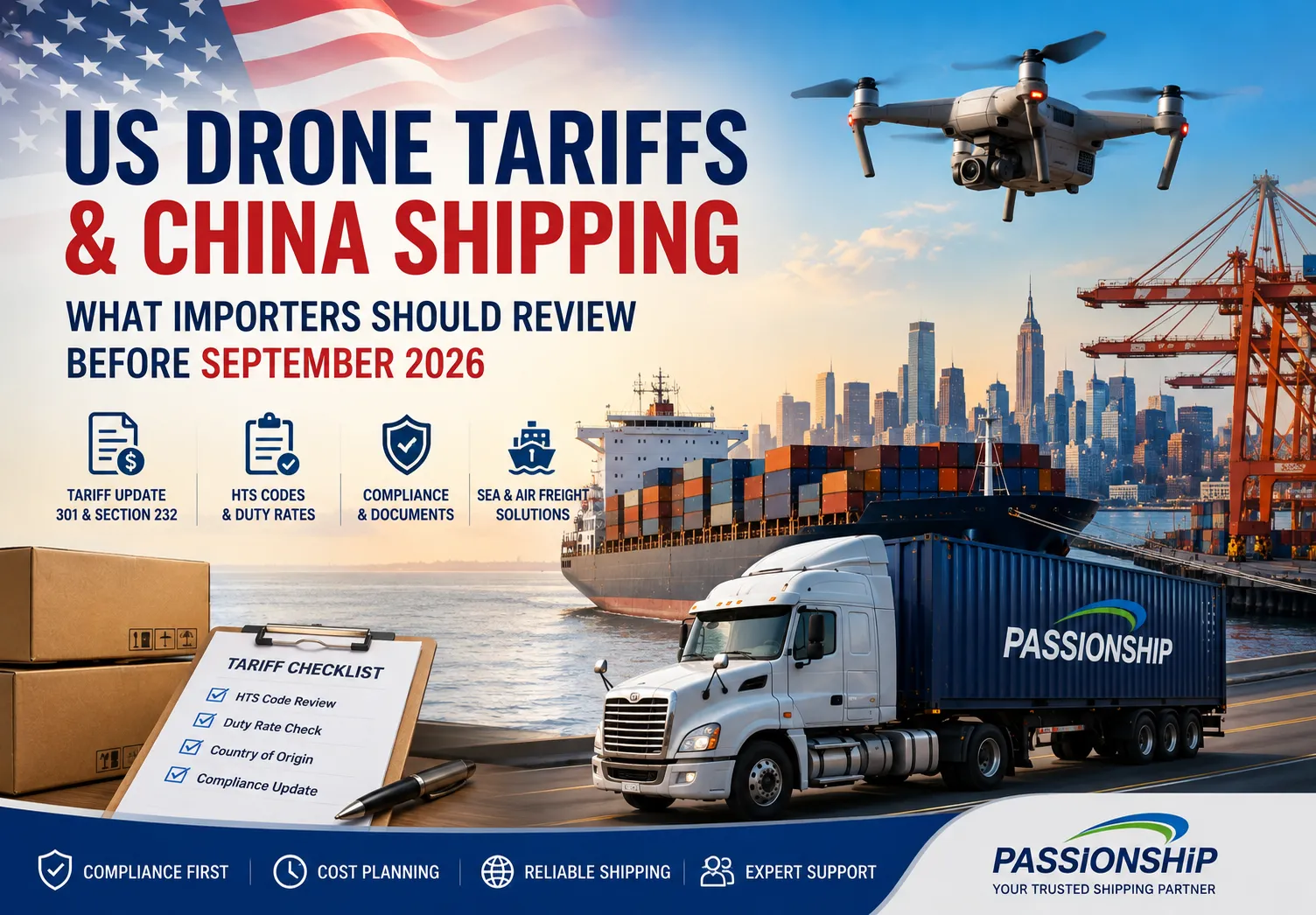 U.S. Drone Tariffs and China Shipping: What Importers Should Review Before September 2026