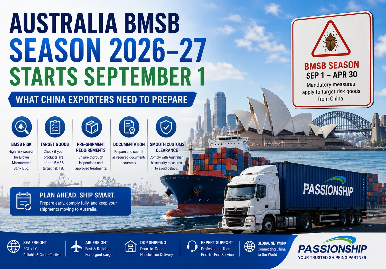 Australia BMSB Season 2026-27 Starts September 1: What China Exporters Need to Prepare