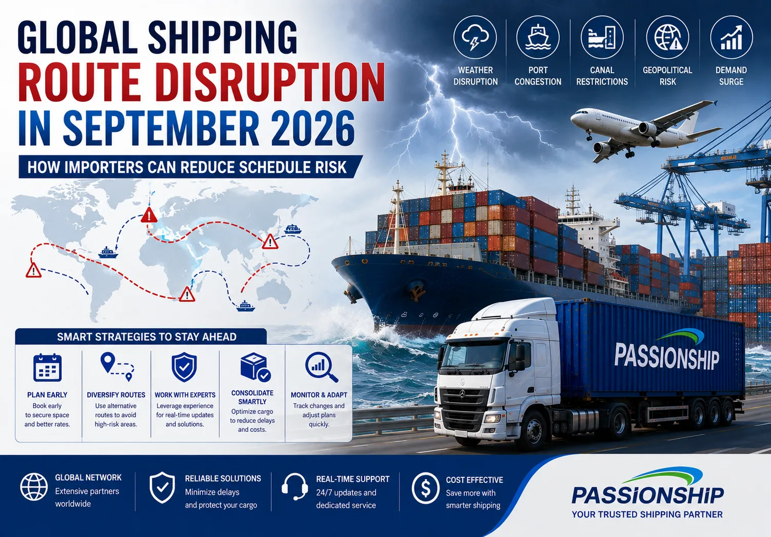 Global Shipping Route Disruption in September 2026: How Importers Can Reduce Schedule Risk
